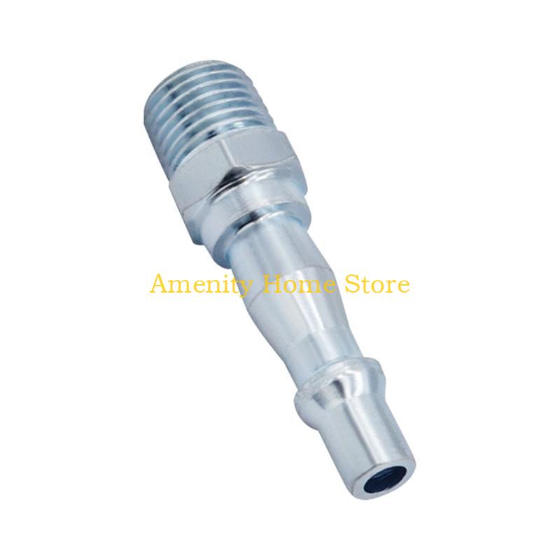 

F26C 1/4PT Air Line Hose Connection Kit 8PCS Couplings for Compressor Gas Pipe Hose Connector Easy to Use CN