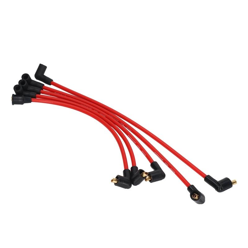 5Pcs 8mm Red Silicone HT Ignition Leads Spark Plug Wires Cables for MGB 1800cc Models