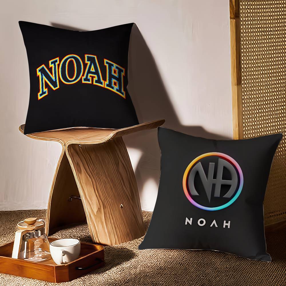 N-NOAH-HH Kissenbezug Anti-Milben Kissenbezug Unsichtbarer Reißverschluss Seidiger Kurzer Plüsch Sofakissenbezug