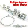 Universal Motorcycle Emergency Brake Clutch Throttle Cable Repair Kit All-in-One Stainless Steel Fix for AUTO Repair Accessories