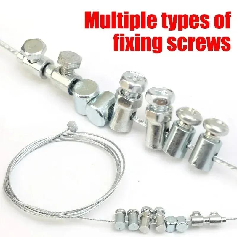 Universal Motorcycle Emergency Brake Clutch Throttle Cable Repair Kit All-in-One Stainless Steel Fix for AUTO Repair Accessories