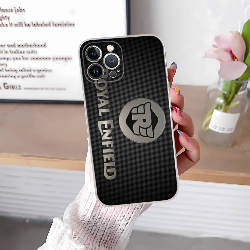 R-ROYALS E-ENFIELDS Logo Case for iphone 17 16 15 pro max 11 12 13 14 Pro Plus Phone Cover