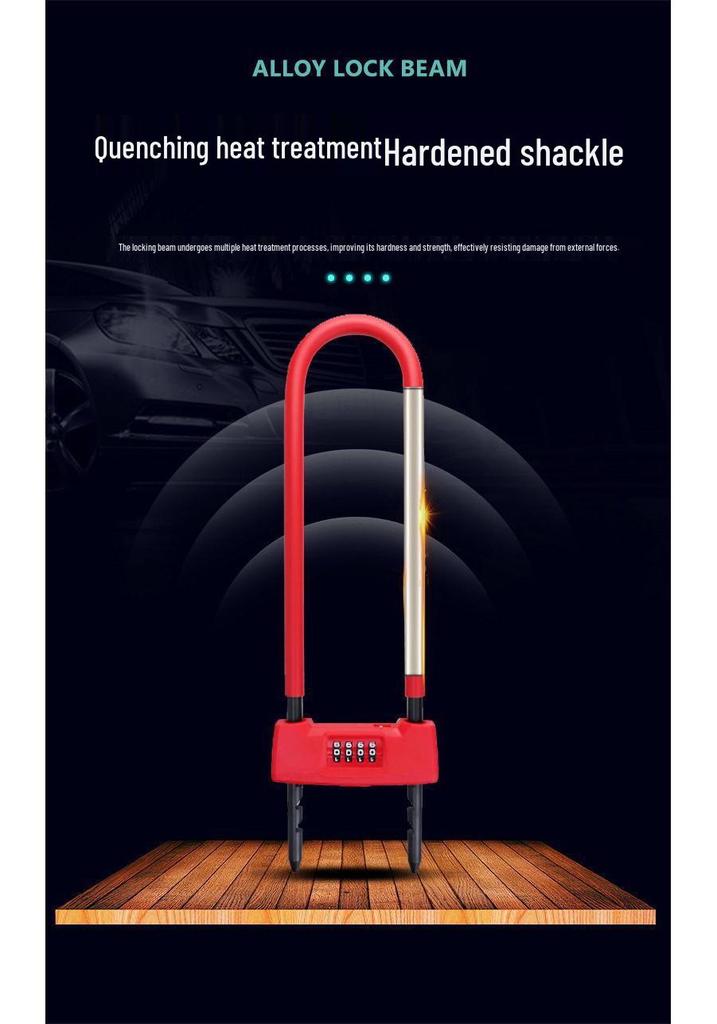 U-Shaped Glass Door Lock: Electric Scooter & Sliding Door Anti-Theft Password Lock