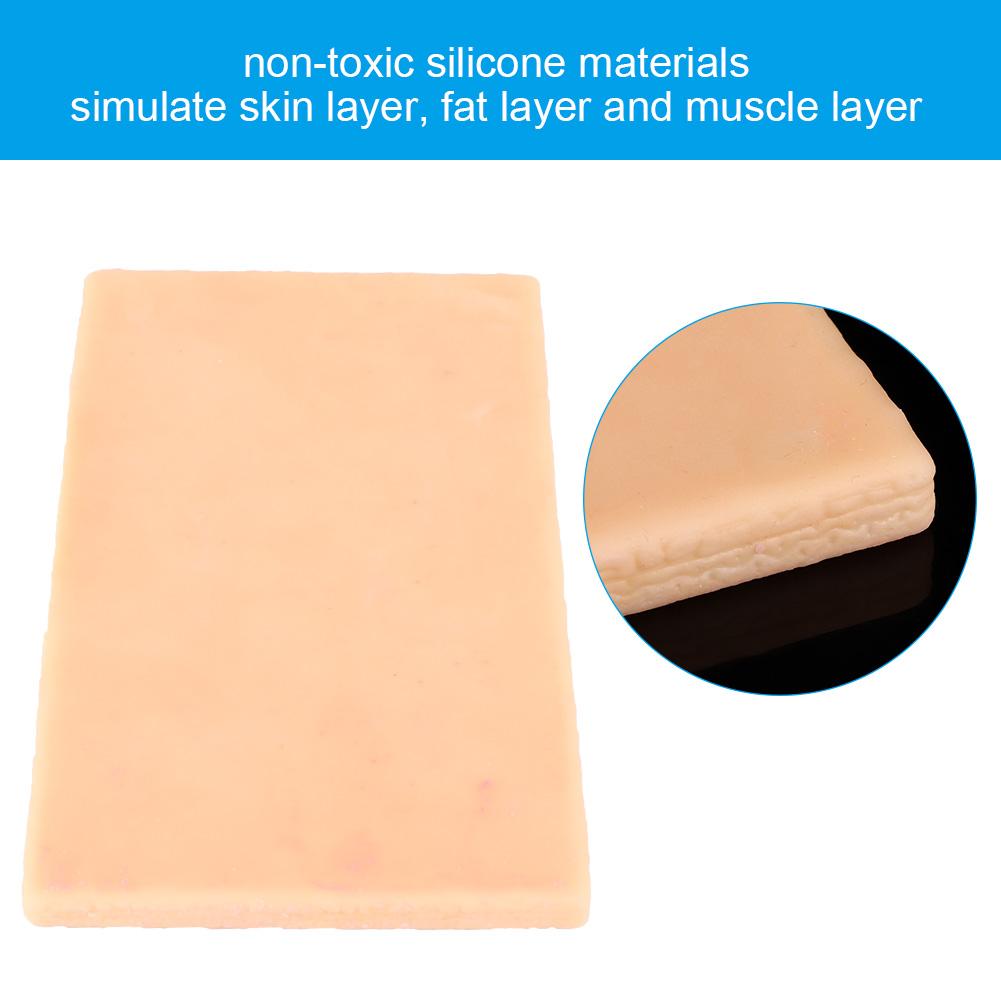 Silicone Skin Suture Training Pad Trauma Suture Pad Model for Practice Training