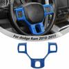 Interior Steering Wheel Trim Cover Accessories For 2011-2018 Dodge Ram 1500 Blue