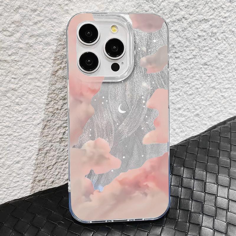 

Luxury Laser Silver Colorful Phone Case For iPhone 17 16 15 14 13 12 11 Pro Max Plus 16E 17 Air XS Max X XR Cover iPhone XR