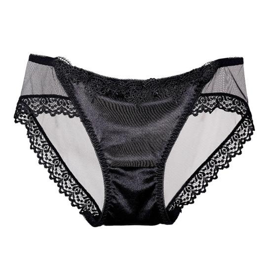 Dámské kalhotky Trendy Sexy Perspektiva Tenké Pohodlné Uvnitř Nošení Nylonová Krajka Šití Dámské Kalhotky Doplňky na spaní