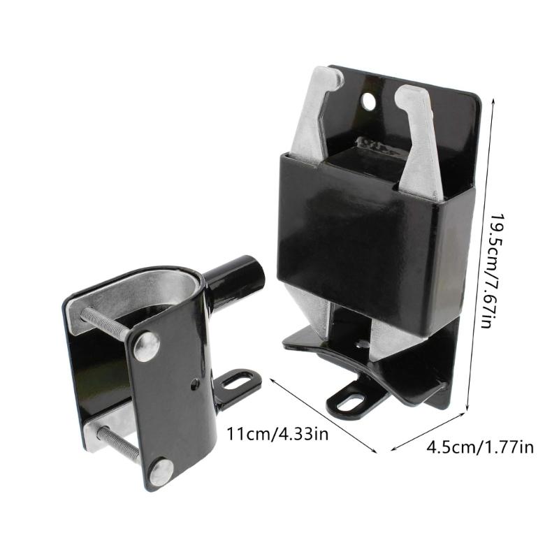 Weatherproofed Double Opening Barn Latches Heavy Type Metal Locking Bolts Secure for Livestock Gate