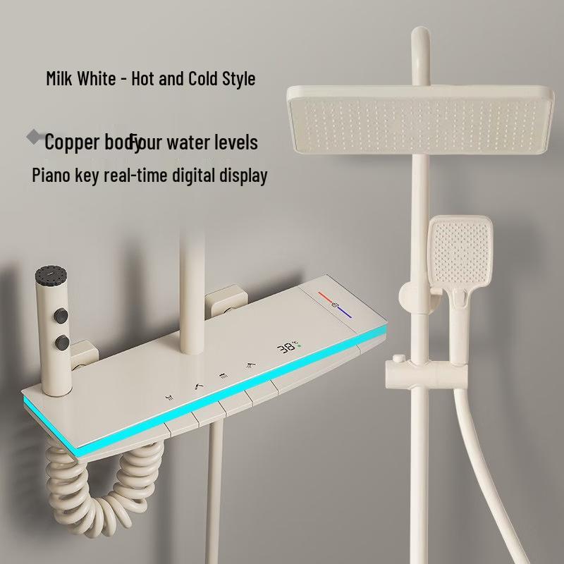 Brass Thermostatic Digital Display Shower System