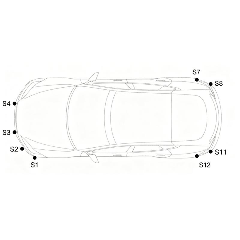 1127502 PDC Parking Sensor Bumper Ultrasonic Radar for Tesla Model 3 Y X S Reversing Warning Radar Sensor Replacement Parts