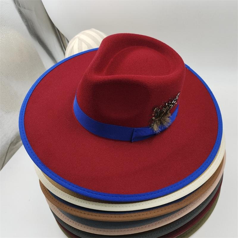 Stylish Wide Border Hat Sun Protecting Fashionable Hat British Styles Hat for Holiday Celebrations