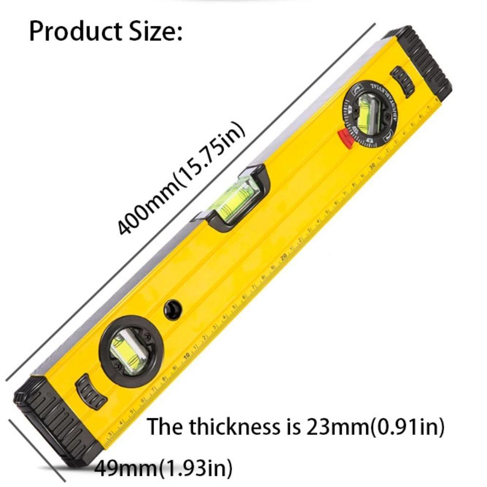 Aluminum Zinc Zinc Alloy Bubble Level Shockproof Leveling Tool Portable Level Ruler  Professional Use