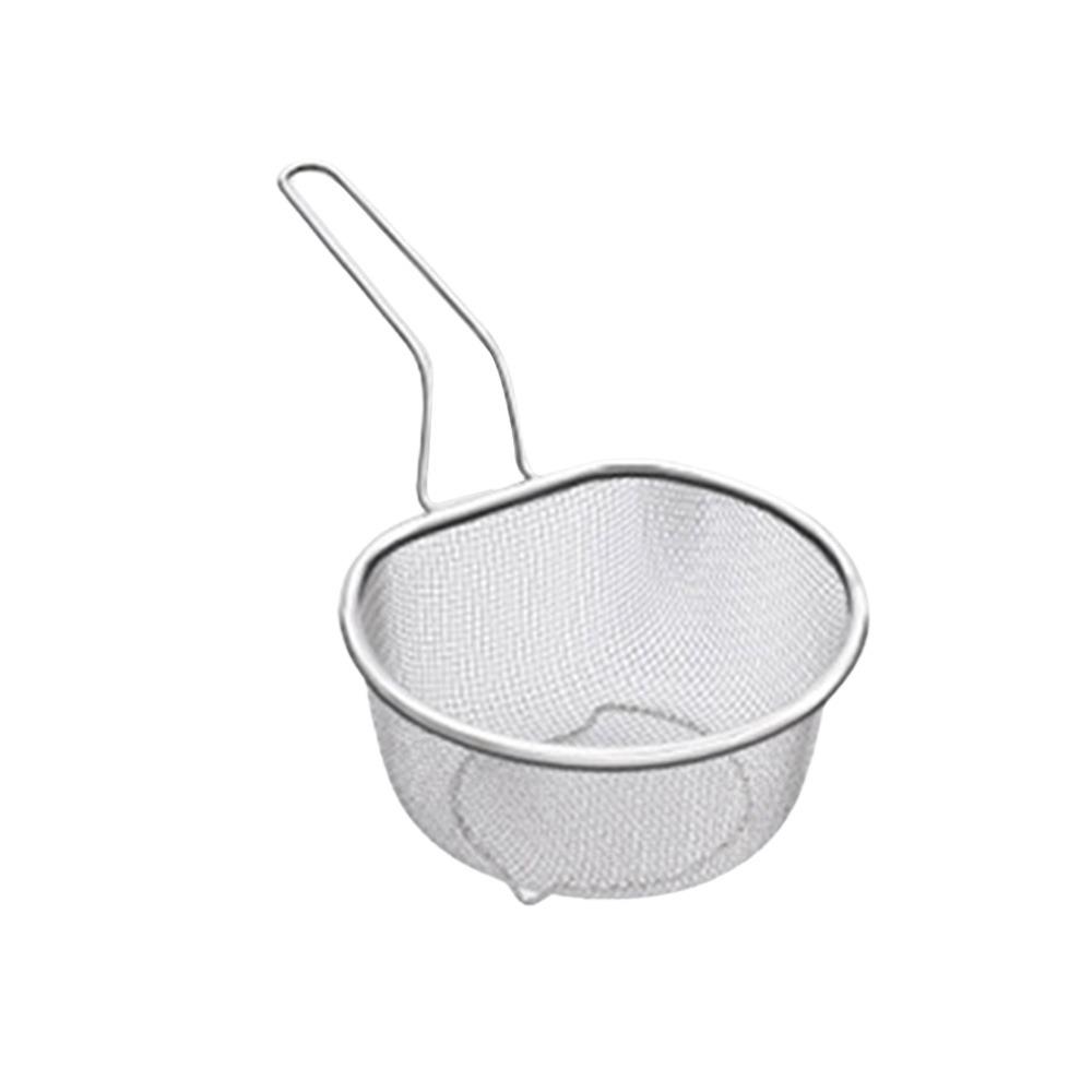 Cooking Utensils Frying Filter Basket Stainless Steel Long Handle Pasta Boil Basket Hot Pot Strainer Deep Frying Mesh