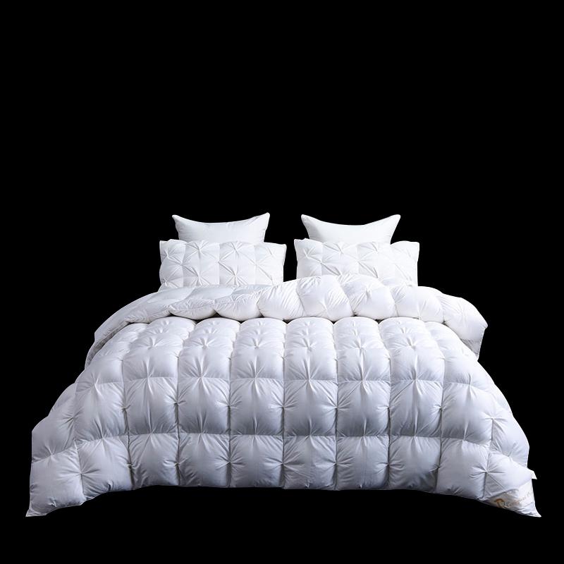 Luxury White Goose Feather Comforter