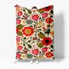 Watercolor Floral Fleece Blanket Soft Warm Throw Blanket Bed Sofa Decorative Gift Cushion Cover Home Textile