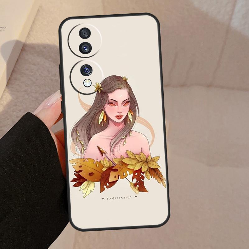 Horoscope Girl Scorpio Taurus Virgo For Honor Magic 7 Pro 5 6 V5 Case For Honor 200 400 50 70 90 Lite X8a X8b X9a X9b X9c Cover