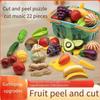 Children Toys Cutting Fruits and Vegetables Set for Kids Pretend Play Simulation Kitchen Toy Montessori Baby Toys for Girls Boys
