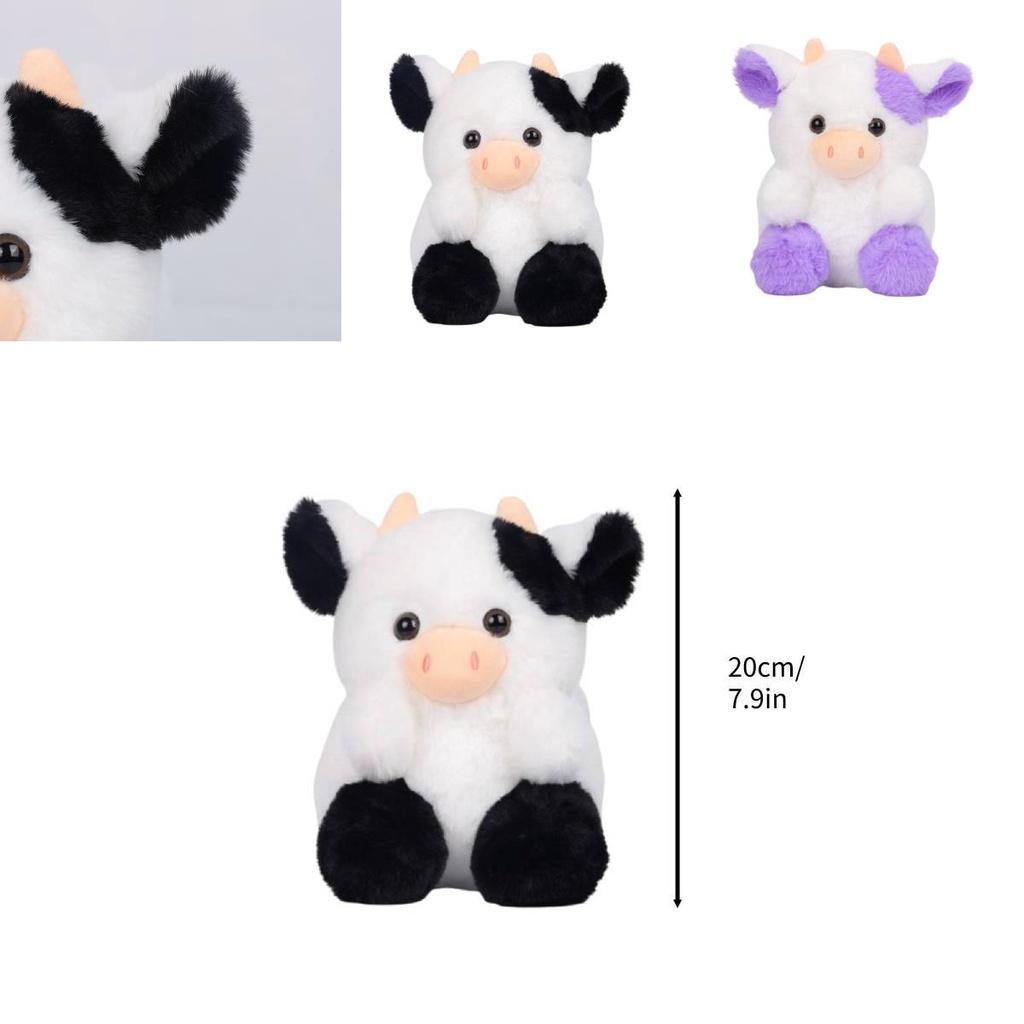 Belle Strawberry Cow Plush Toy With Soft Pp Cotton Filling