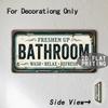 Tin Sign - Vintage Durable Metal Plaque Wall Decor, Home Office Bar Man Cave Bathroom City Birth Year License Plate Wall Art