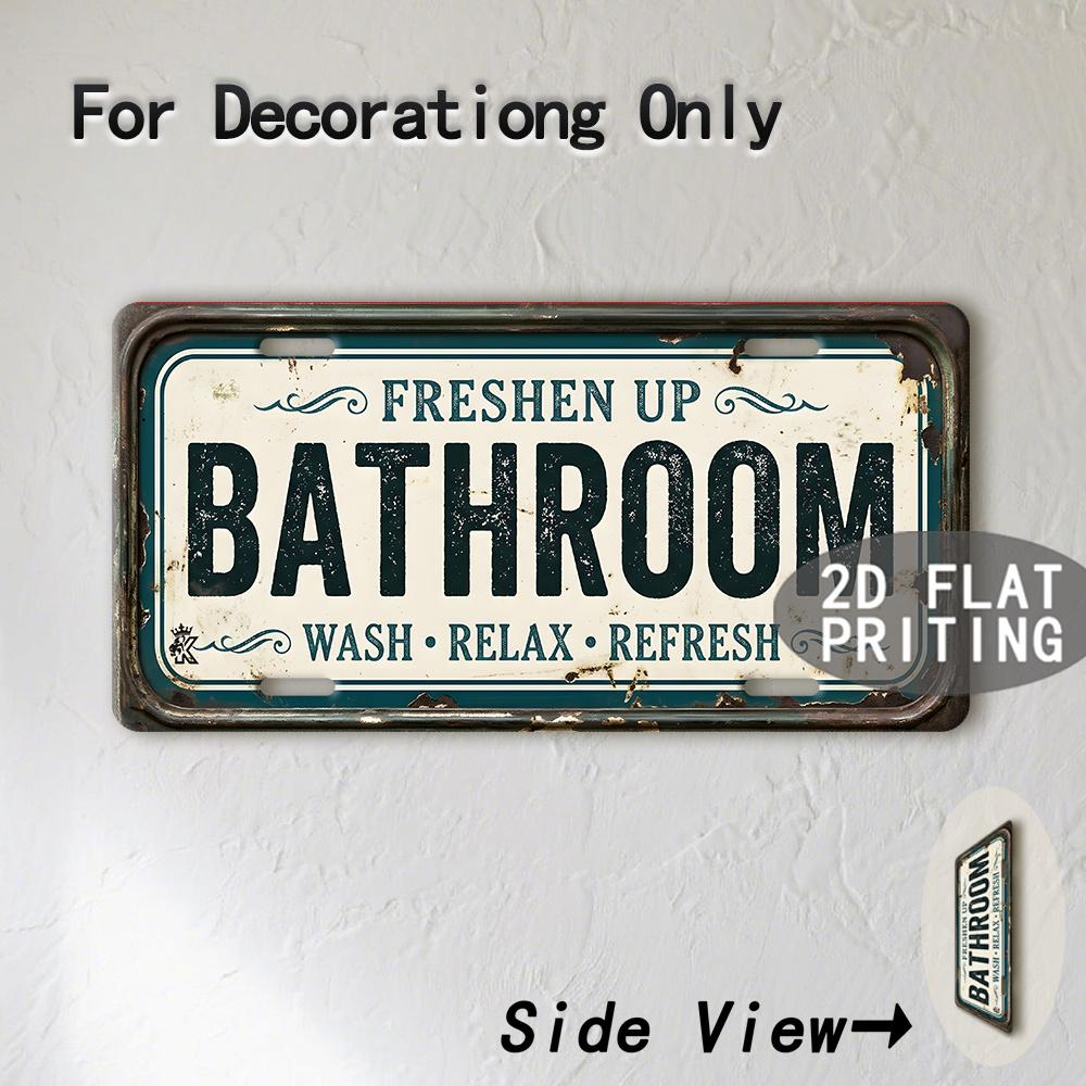 Tin Sign - Vintage Durable Metal Plaque Wall Decor, Home Office Bar Man Cave Bathroom City Birth Year License Plate Wall Art