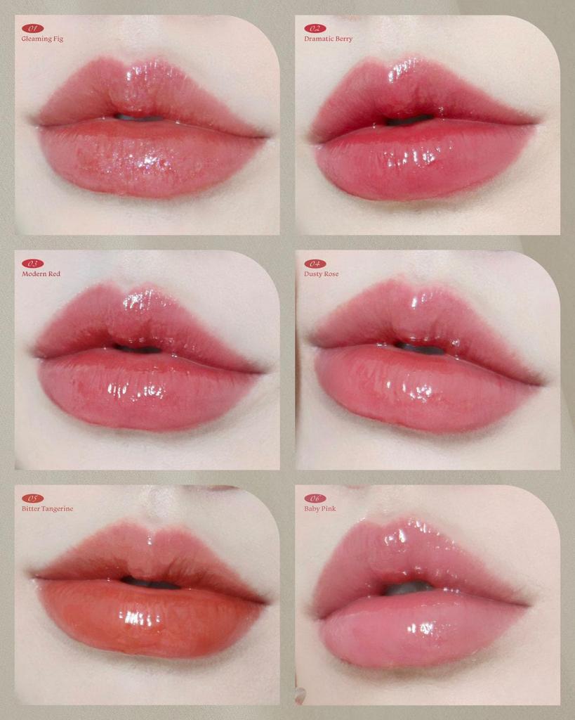 MilleFee Glow Lips Modern Lipstick Highly Shimmering (03 Red) - Shiny, Moisturizing, Long-lasting, Moisturizing,