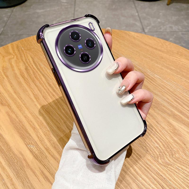 

Для vivo X200 Pro mini Чехол Vivo X200 Pro mini Чехол V2405DA Чехол для телефона Мягкий бампер Противоударный защитный чехол Прозрачная гальваническая пластина vivo X200 Pro mini