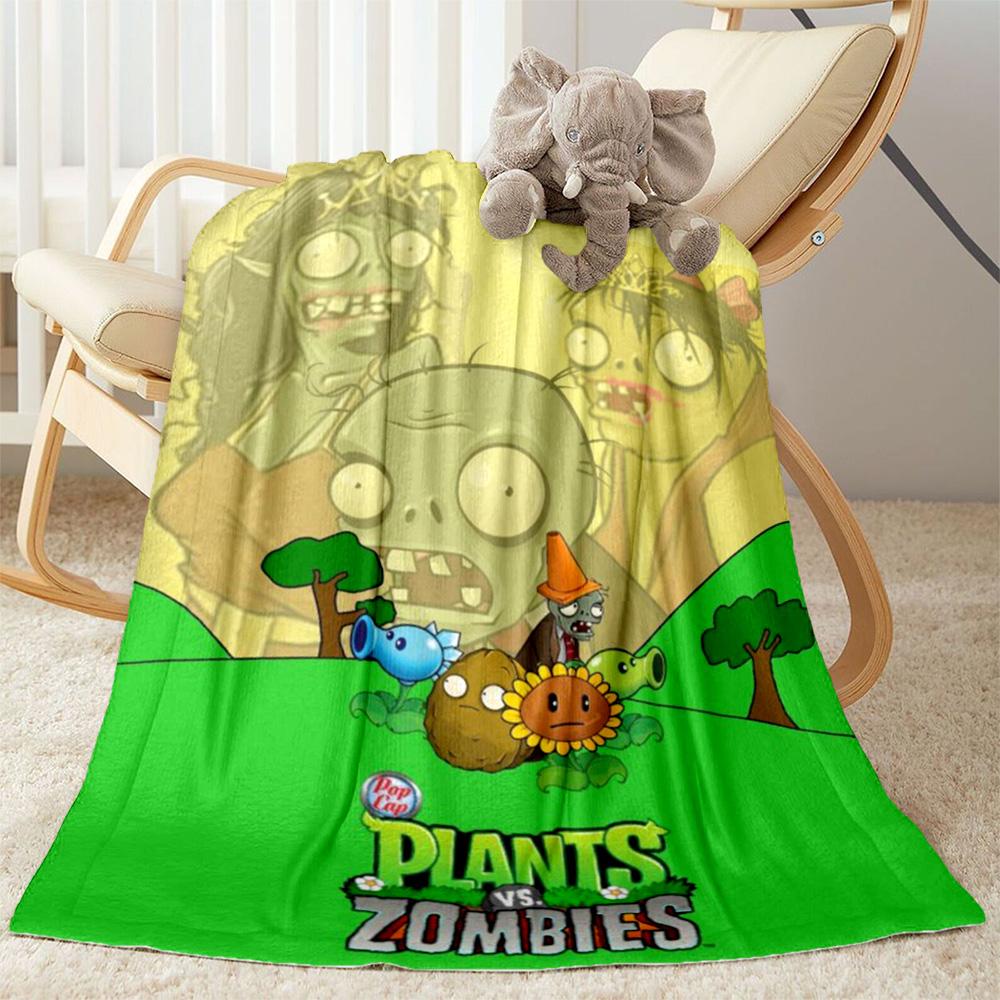 Plants vs. Zombies blankets Suitable for sofas, travel, living rooms also a good gift for friends and family Suitable for all seasons.