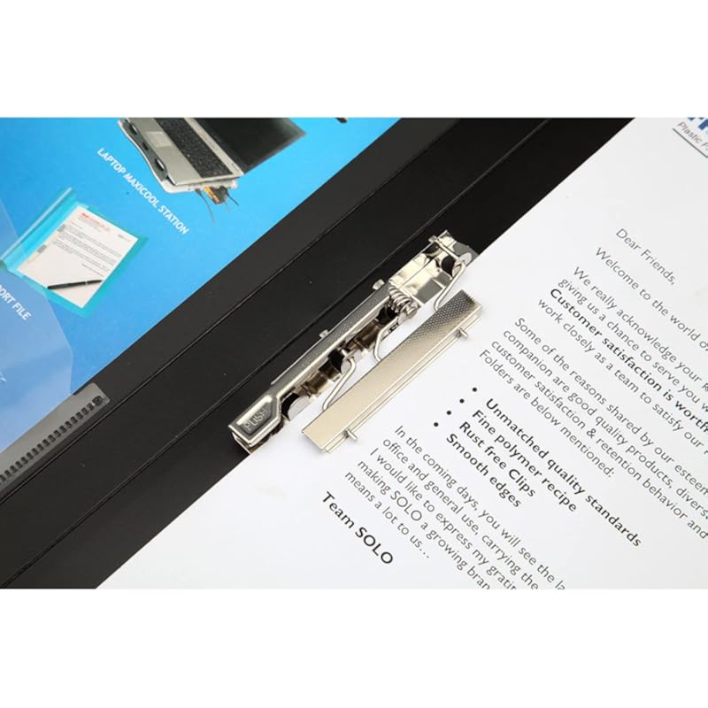 SOLO Pl- 311 Punchless File (Lever Clip) - Black