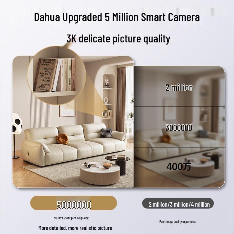 Dahua DH-E6A-5M PRO 5MP PTZ AI WiFi Security Camera CN plug (adapter included)