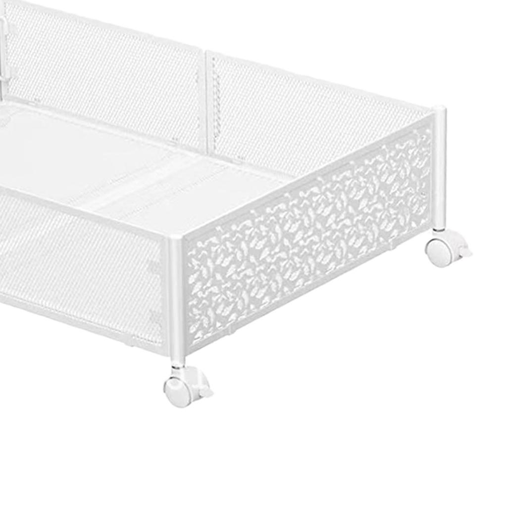 Storage Container with Wheels Tool Free Assembly under Bed Shoe Organizer Bin Drawer for