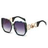 Elegant Fashion Oversize Square Sunglasses Hollow Design Unisex Shades UV400 Protection for Men Women