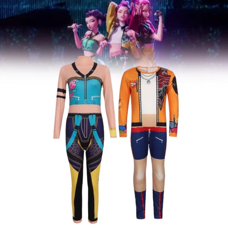 Kpop Demon Hunters Zoey Rumi Cosplay Jumpsuit Costume Performance Halloween