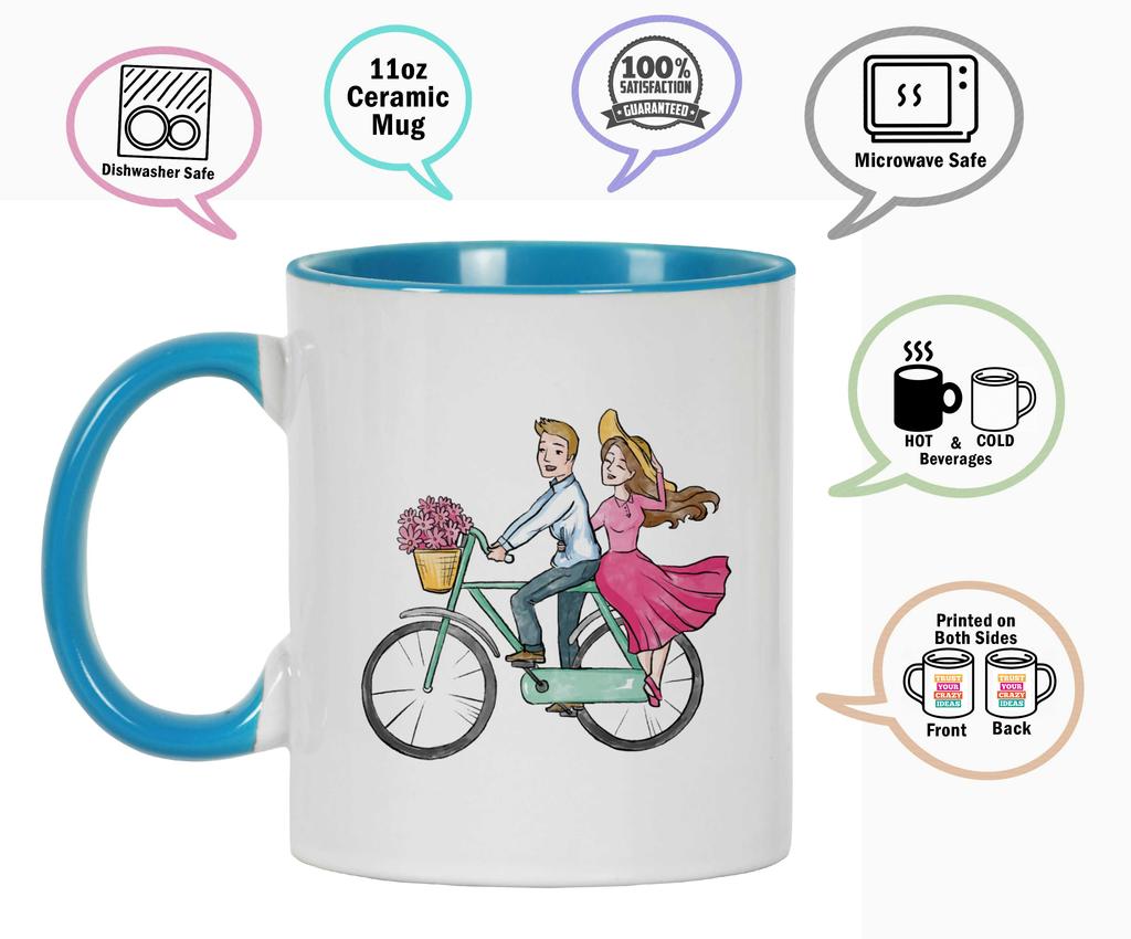 Inkdotpot Soulmate 11 Oz Ceramic Coffee Mugs Coffee Mugs Great for Bride Groom Engagement Gift Bachelor and Bachelorette