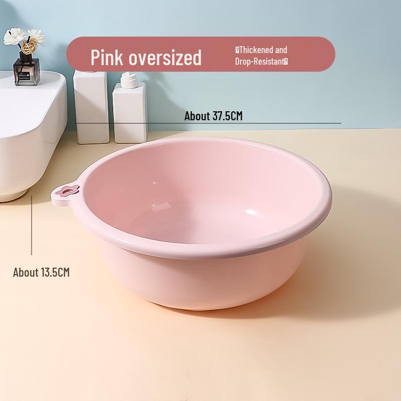 Durable Large Plastic Basin for Laundry, Washing Feet, Face, Vegetables - Ideal for Dorms & Homes