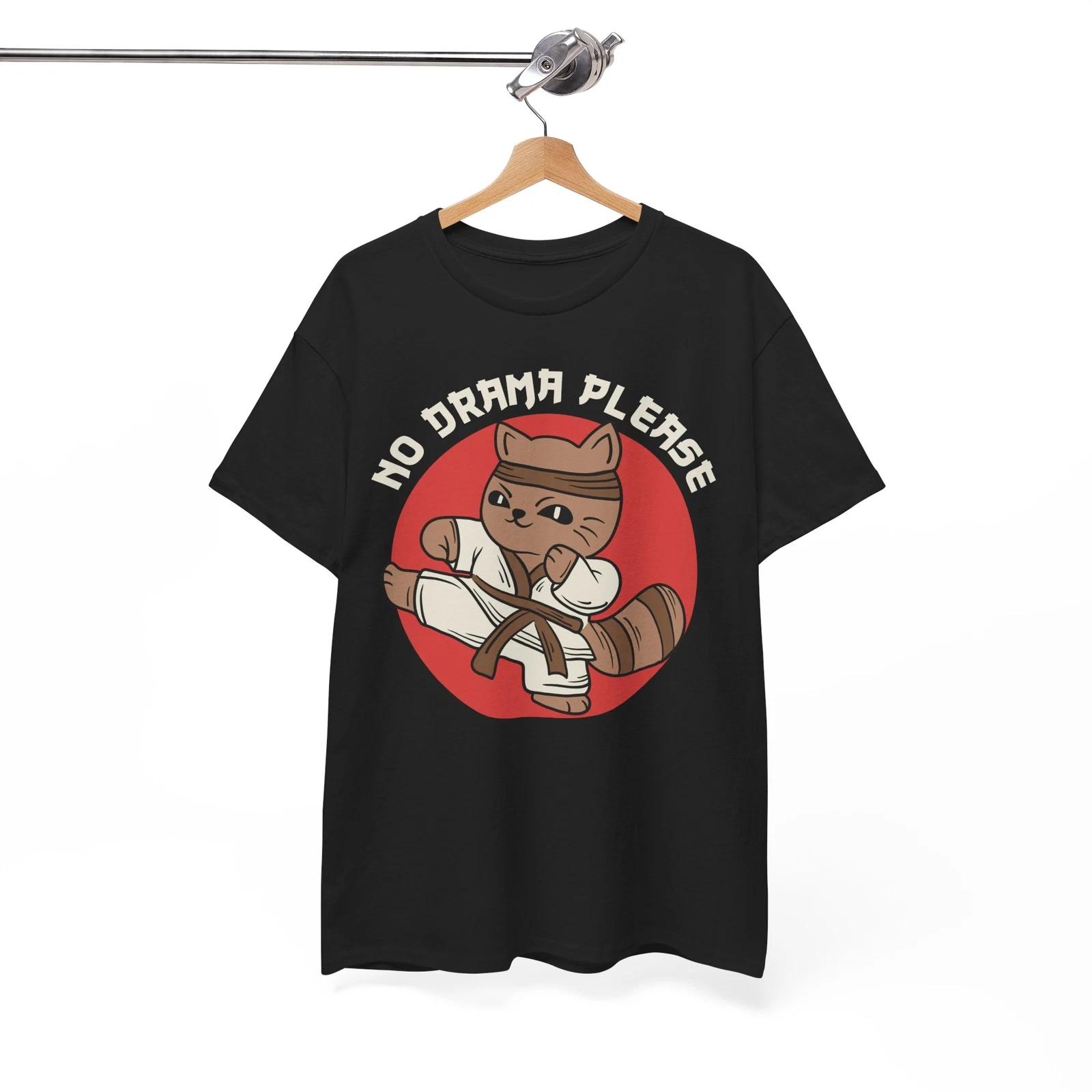Japanese No Drama Please T-Shirt | Samurai Spirit Tee | Kanji Japan Shirt S