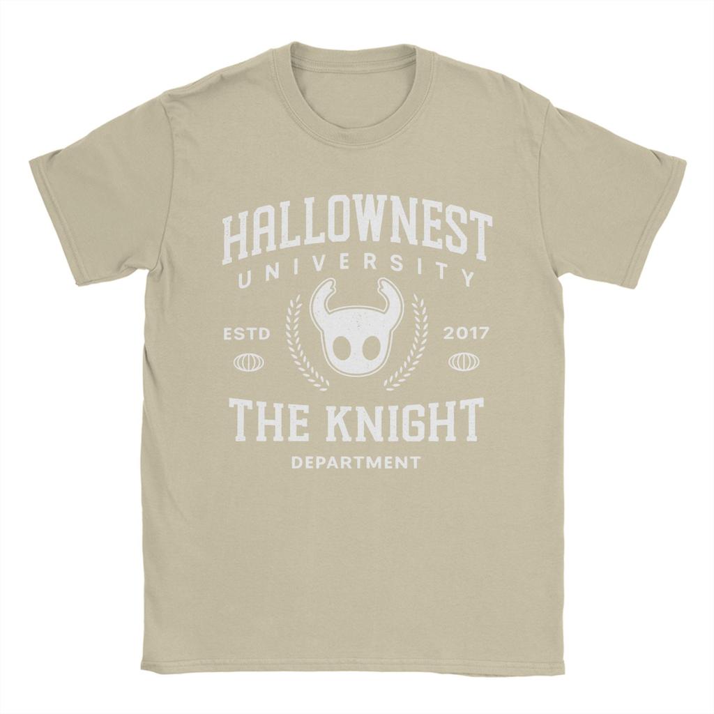 Hallownest University Hollow Knight Silksong T-Shirts Herren Baumwolle Vintage T-Shirt Rundhals T-Shirts Kurzarm Tops Geschenk