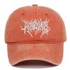 Visors Embroidery Baseball Caps Adjustable Hip-hop Washed Baseball Hats Gothic Street Punk Distressed Faded Cap