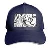 Black and White Trippy Print Baseball Cap Ball Cap Thermal Visor Designer Hat Big Size Hat Unisexs Caps Womens