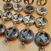 Lot of 12 Antique Brass Push Button Sundial Compass 5.08 Cm Marine Gift Handmade Gift