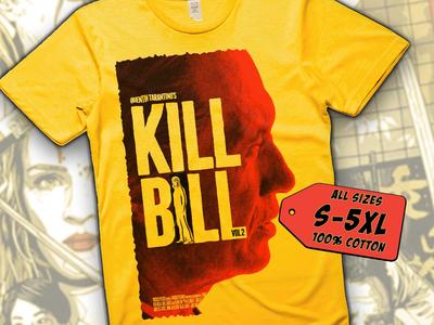 Kill Bill V32 T-Shirt Filmplakat Druck Gelbes Shirt 100% Baumwolle Alle Größen S bis 5XL
