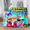 Cartoon (Futurama) Print Blanket. A Warm and Comfortable Flannel Blanket Suitable for Bedrooms, Sofas, Beds, Chairs, Picnics,