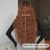 Foreign Trade Caramel Red Brown Wig Women's Long Hair European American Feng Shui Wavy Curly Fashionable Spicy Girl Full Head Set