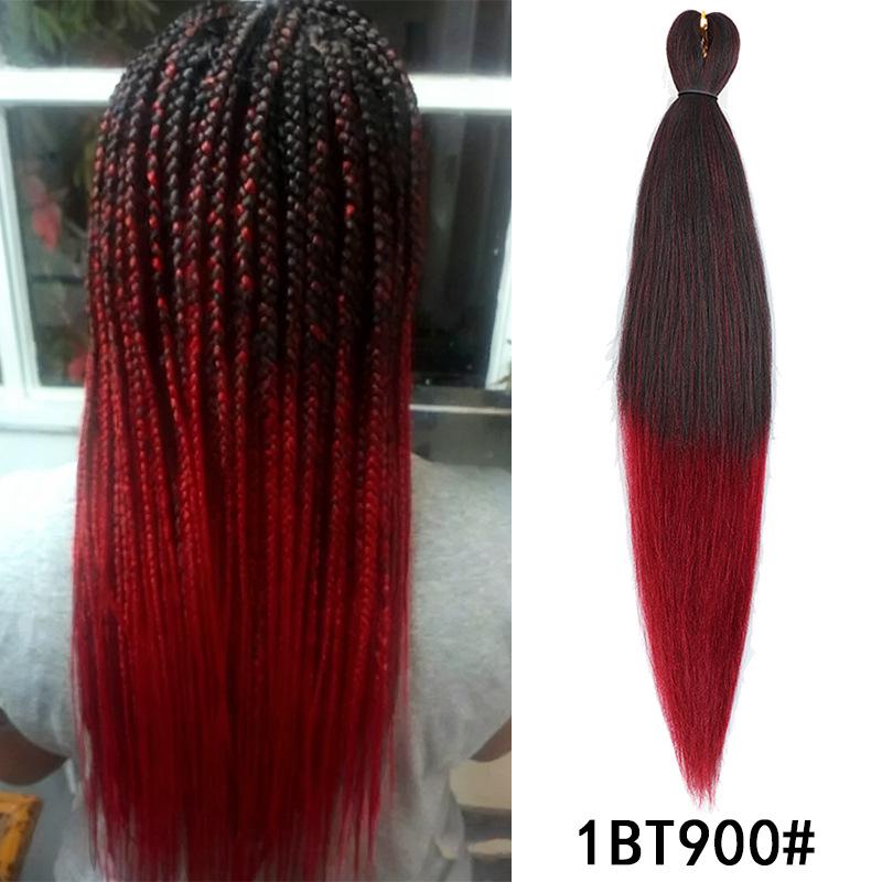 Fluffy EZ Large Three-Color Silk Braid Wig - Low-Temperature, Flame Retardant Styling