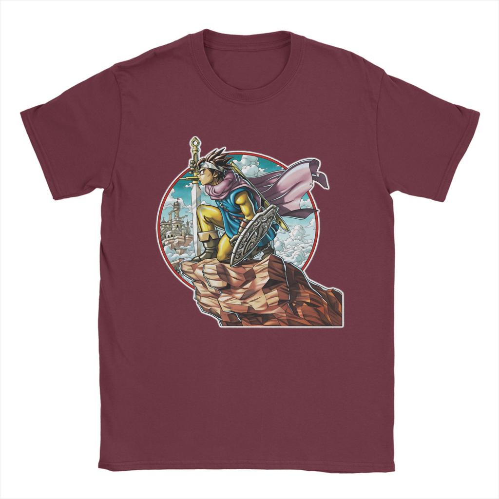 Anime Game Dragon Quest TShirt Summer  Cotton TShirts For Unisex Fashion Printed Tee Shirt Short Sleeve Street Style Tees