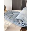 Light Blue 150.00kg Oversize Women's Clothing Denim