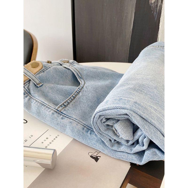 Light Blue 150.00kg Oversize Women's Clothing Denim