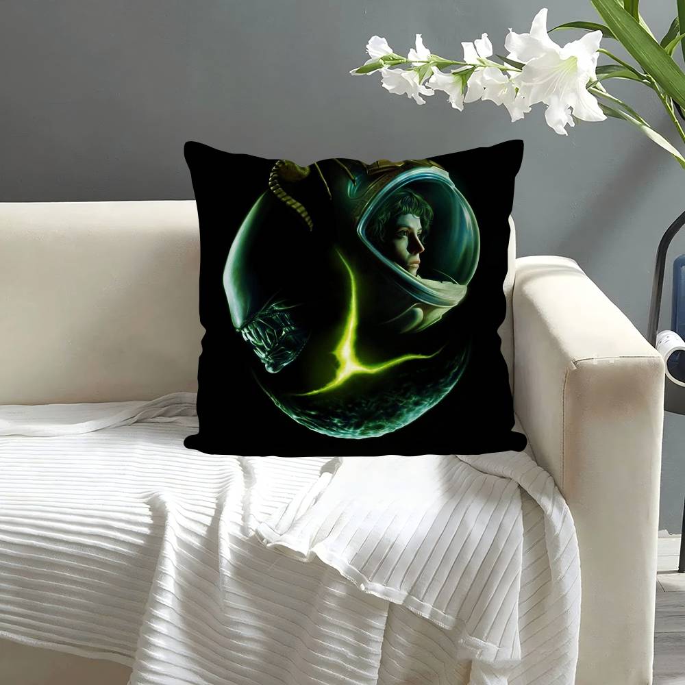 Classic Movie A-Alien Pillow Case Square Pillow Bedroom Sofa Leisure Comfort Cushion Car Living Room Home Decoration