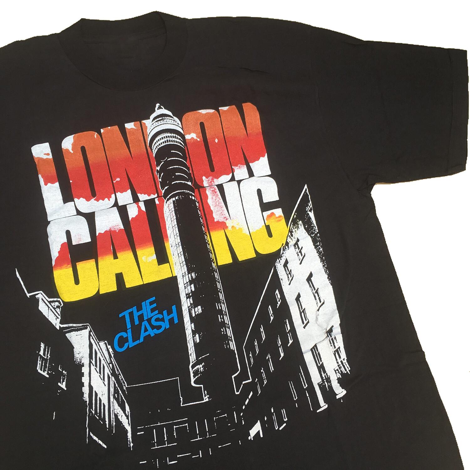 Hot Trend 80s THE CLASH London Calling T-T-Shirt Unisex S
