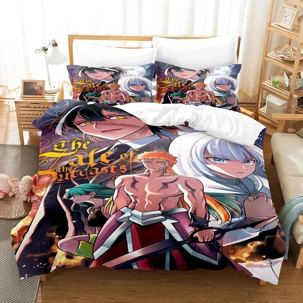 3D Anime The Tale of the Outcasts Bettwäsche-Set Bettbezug Bettset Steppdeckenbezug Kissenbezug Steppdecke King Queen Size Jungen Erwachsene