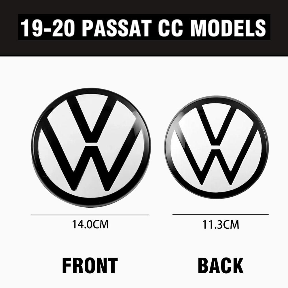 1Set Car Front Grill Badge Trunk Lid Cover Emblem Sticker Decoration For Volkswagen VW PASSAT CC 2008-2012 2021-2023 Accessories
